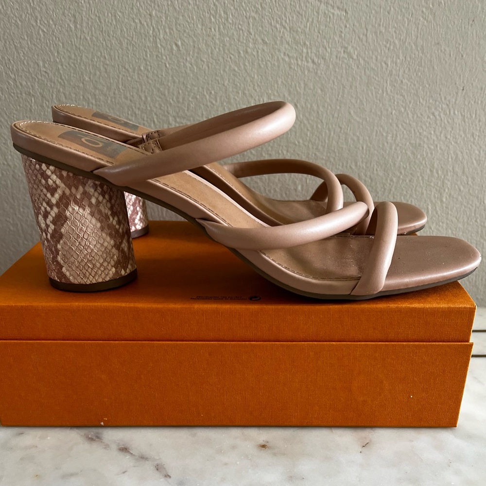 Dolce Vita Nude Heel Sandals - Picture 9 of 9